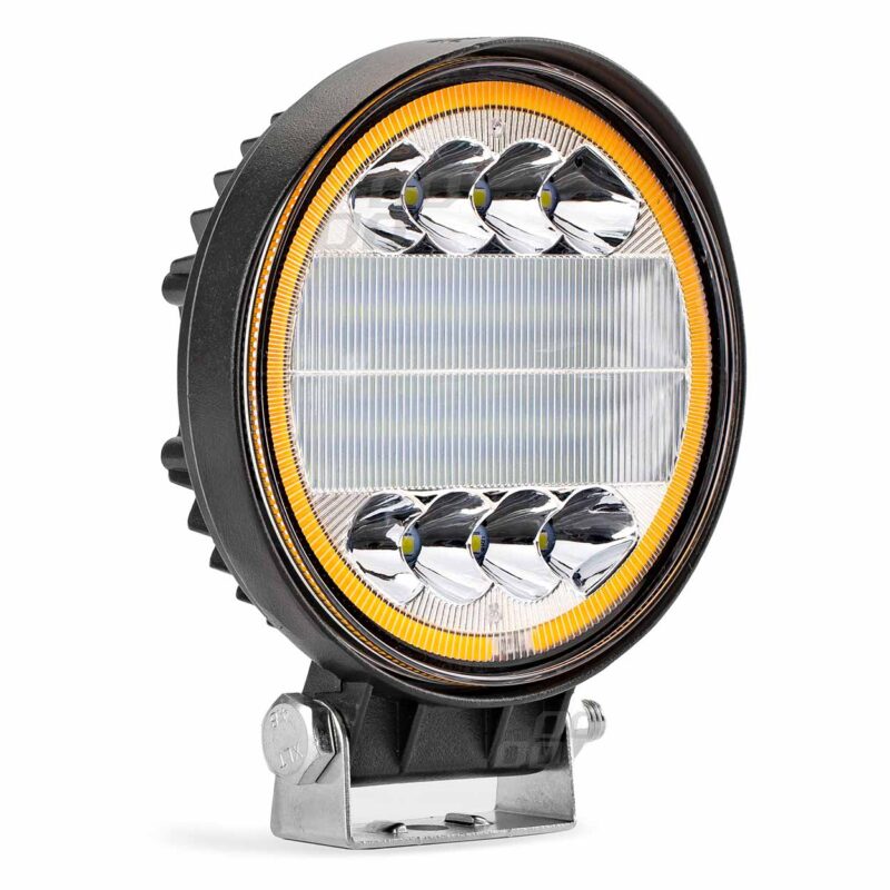 Proiector LED pentru Off-Road, atv, ssv, cu functie de semnalizare, culoare 6500K, 3360 lm, tensiune 9 – 36V, diametru Ø110 mm