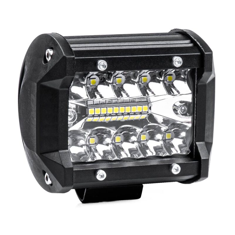 Proiector LED pentru Off-Road, atv, ssv, putere 60W, culoare 6500K, tensiune 9-36V, dimensiuni 95 x 74 x 55 mm