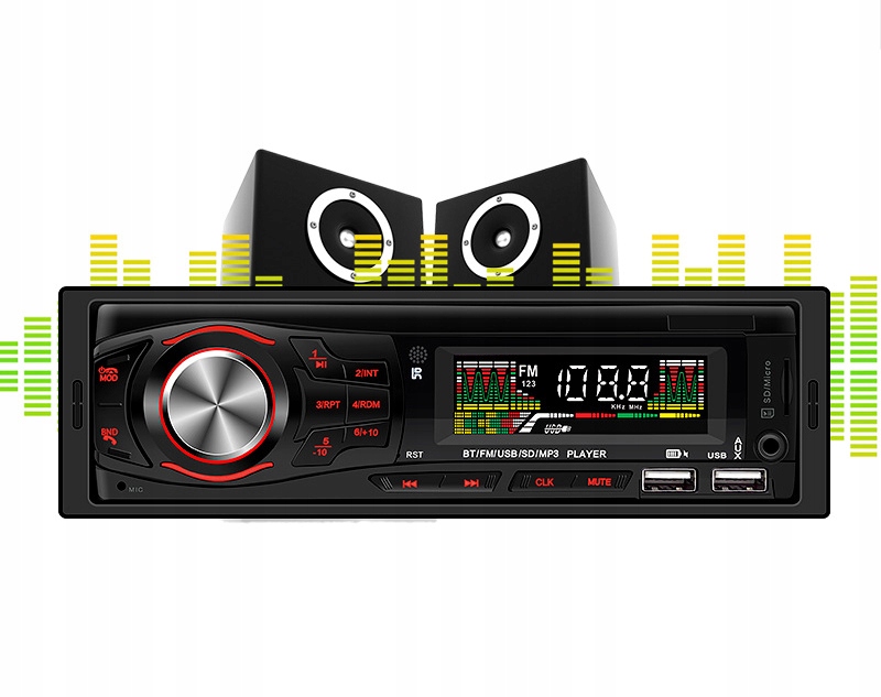 Player Auto, 4 x 50W, model 8021X, cu Radio, MP3, aux, card, Telecomanda