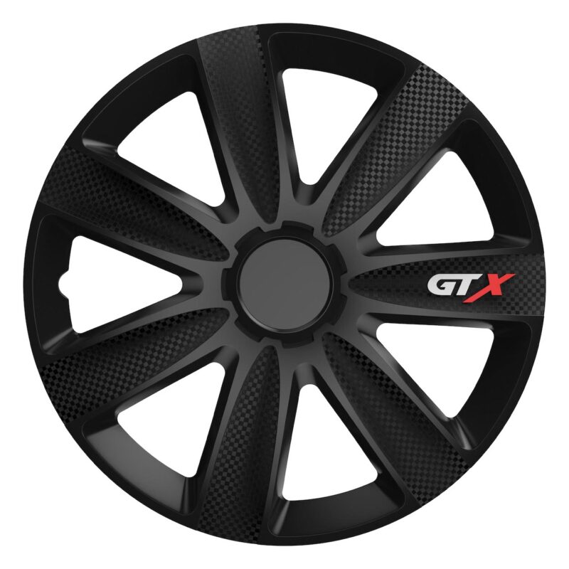 Set 4 capace roti model GTX 16″ – carbon & black
