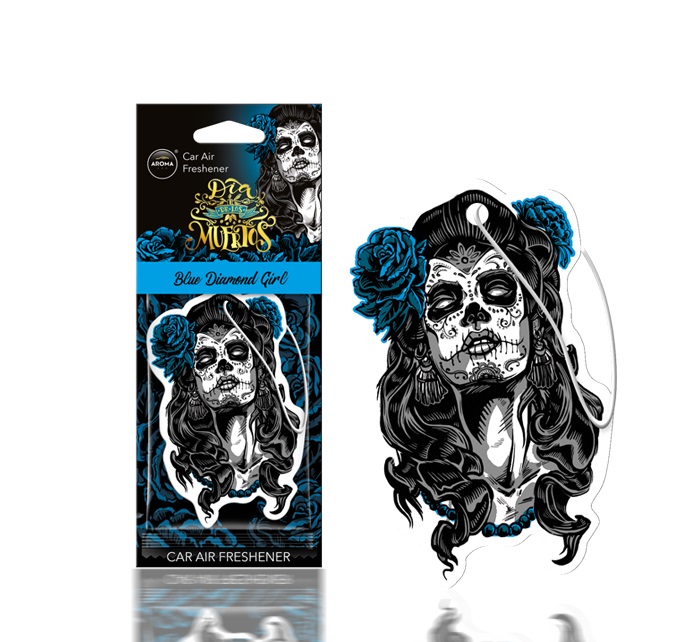 Odorizant Auto aroma dia de los muertos blue Diamond Girl