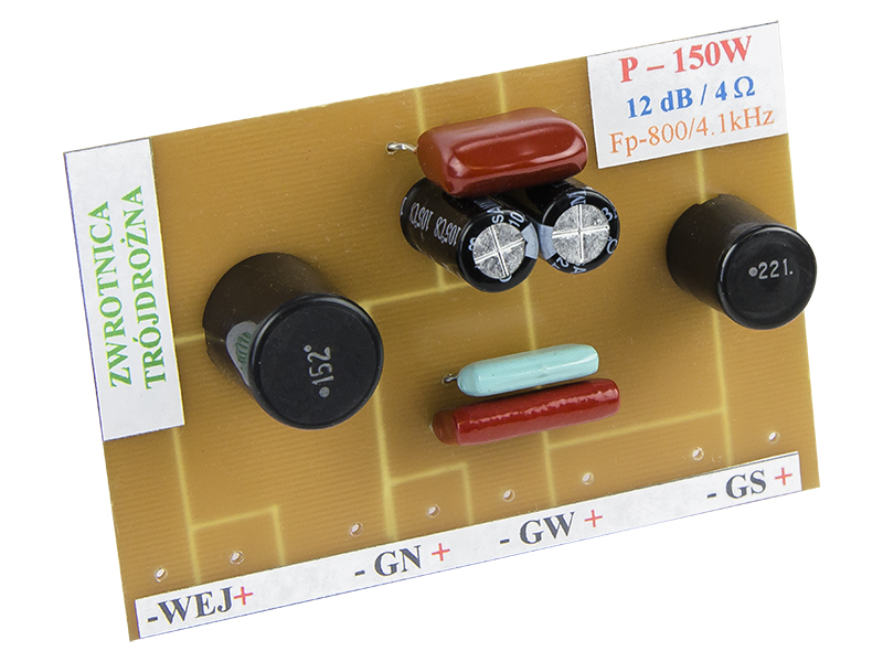 Filtru boxa, crossover cu 3 cai, 150W / 4 Ohm