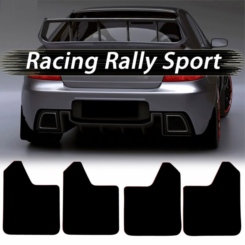 Set 4 Aparatori Noroi sport din cauciuc pentru autoturisme, universale, model Blank, dimensiune 30 x 23cm