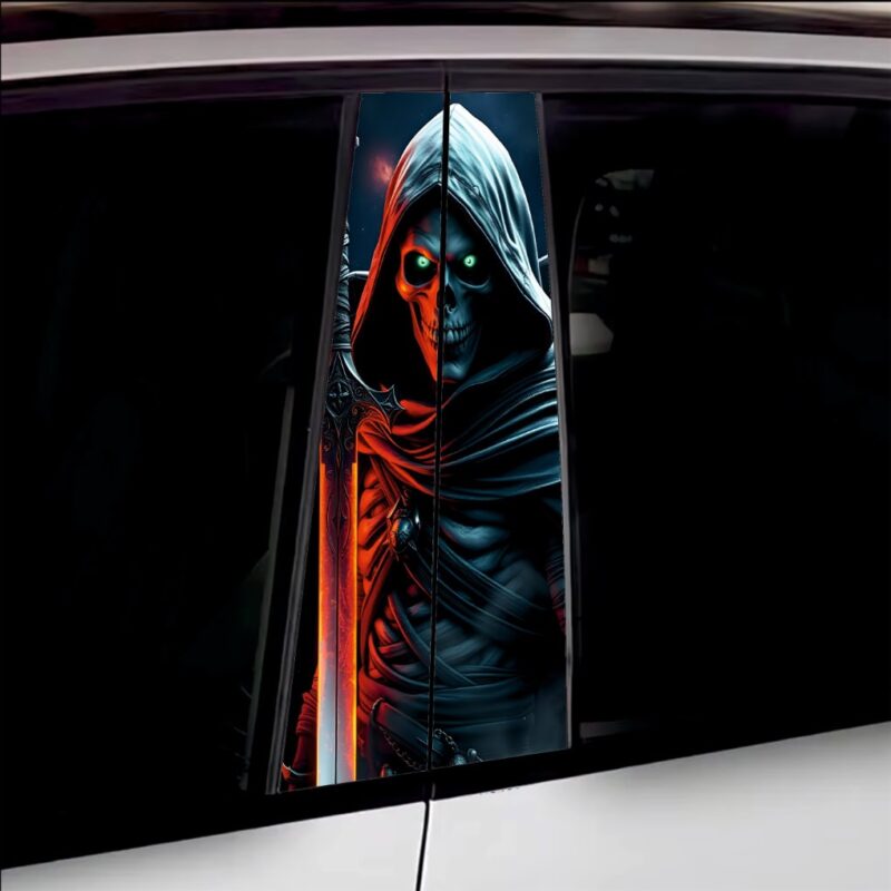 Set 2 stickere decorative pentru stalpii usilor, print autoadeziv de inalta rezolutie, dimensine 2 buc x 50 x 22 cm , cod: avx-ssu-25