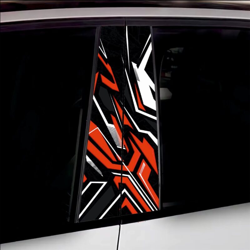 Set 2 stickere decorative pentru stalpii usilor, print autoadeziv de inalta rezolutie, dimensine 2 buc x 50 x 22 cm , cod: avx-ssu-28