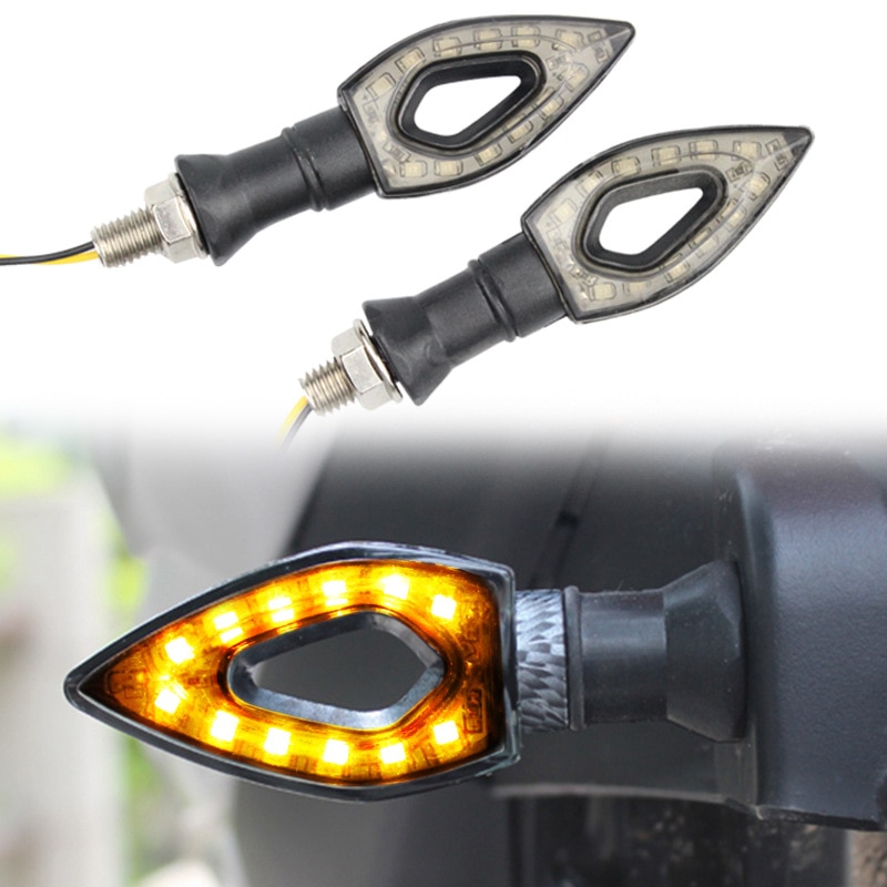 Set 2 lampi semnalizare Arrow Led pentru motocicleta, 12V, avx-zd59