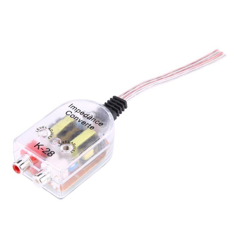 Convertor nivel semnal Hi-Low stereo cu intrare 2 x RCA