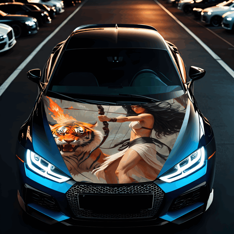 Folie Capota Auto „Hood Art” rezistenta la exterior, marime L (180 x 130cm) – Cod: avx-capota-010L