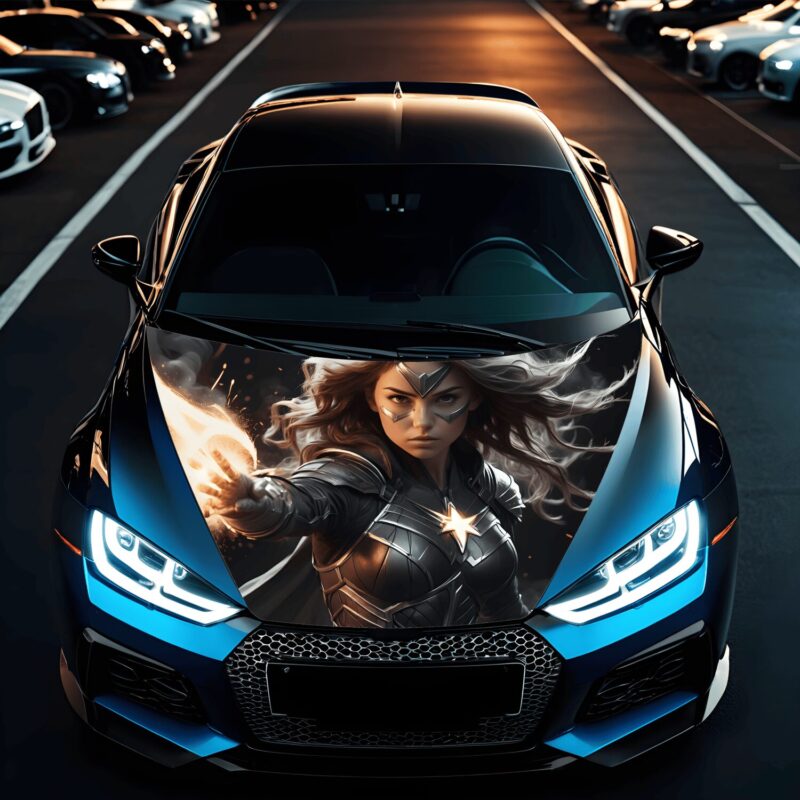 Folie Capota Auto „Hood Art” rezistenta la exterior, marime M (165 x 120cm) – Cod: avx-capota-016M