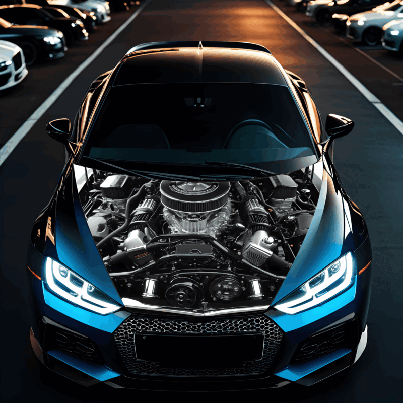 Folie Capota Auto „Hood Art” rezistenta la exterior, marime S (150 x 110cm) – Cod: avx-capota-017S