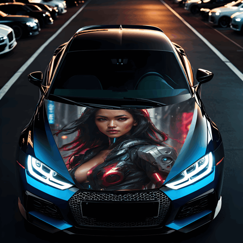 Folie Capota Auto „Hood Art” rezistenta la exterior, marime S (150 x 110cm) – Cod: avx-capota-001S