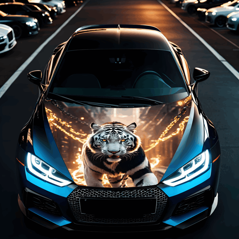 Folie Capota Auto „Hood Art” rezistenta la exterior, marime M (165 x 120cm) – Cod: avx-capota-029M