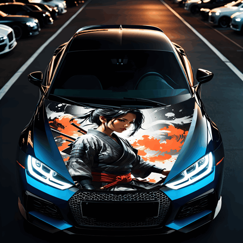 Folie Capota Auto „Hood Art” rezistenta la exterior, marime S (150 x 110cm) – Cod: avx-capota-005S