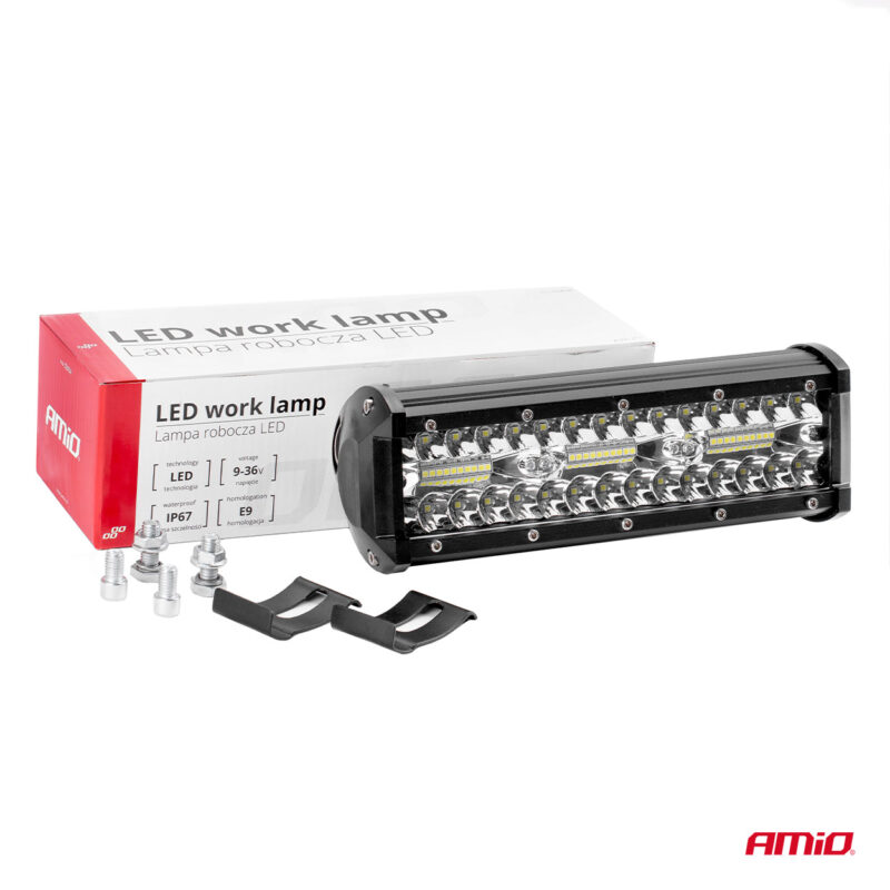Proiector LED pentru Off-Road, atv, ssv, culoare 6500K, 4800 lm, tensiune 9 – 36V, dimensiuni 240 x 74 mm