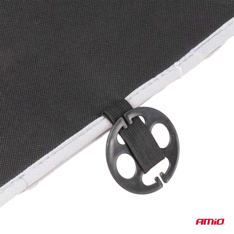 Husa scaun auto cu bile de masaj, suport lombar si tetiera, dimensiuni 131 x 46 cm, culoare Gri