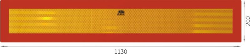 Placuta reflectorizanta pentru camioane 113×20 cm