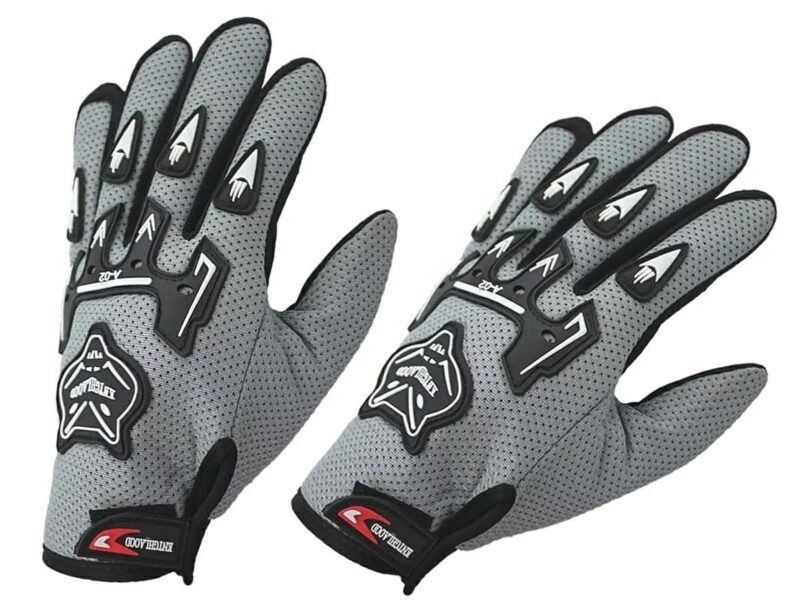 Manusi cu elemente de protectie, cu destinatie Moto, atv, ssv, quad, culoare Gri