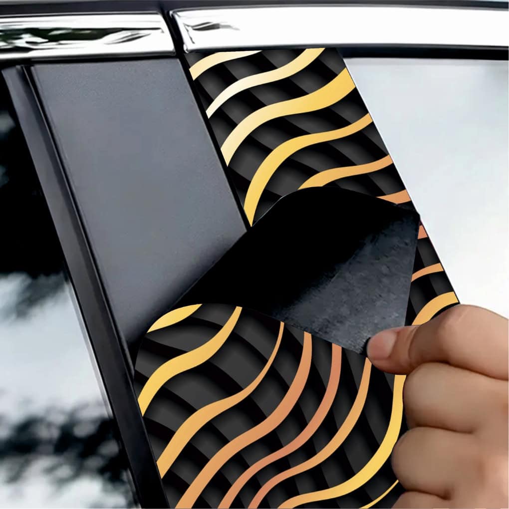 Set 2 stickere decorative pentru stalpii usilor, print autoadeziv de inalta rezolutie, dimensine 2 buc x 50 x 22 cm , cod: avx-ssu-14