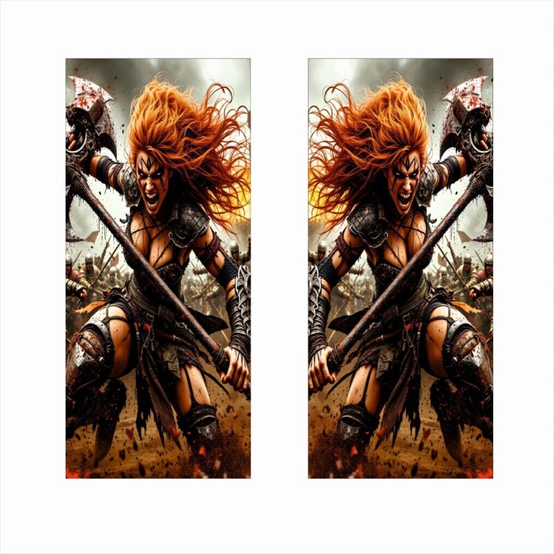 Set 2 stickere decorative pentru stalpii usilor, print autoadeziv de inalta rezolutie, dimensine 2 buc x 50 x 22 cm , cod: avx-ssu-16