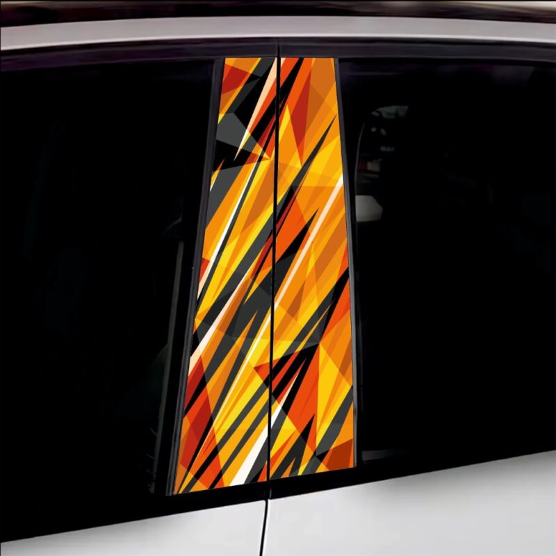 Set 2 stickere decorative pentru stalpii usilor, print autoadeziv de inalta rezolutie, dimensine 2 buc x 50 x 22 cm , cod: avx-ssu-23