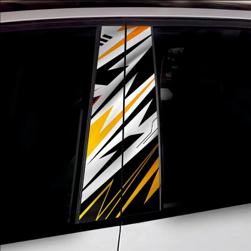 Set 2 stickere decorative pentru stalpii usilor, print autoadeziv de inalta rezolutie, dimensine 2 buc x 50 x 22 cm , cod: avx-ssu-24