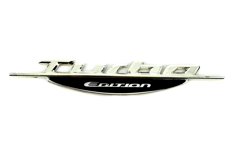 Emblema auto turbo edition (reliefata 3D) – cu banda adeziva