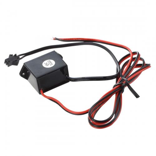 Fir Neon Auto „EL Wire” culoare Alba, lungime 2M, alimentare 12V, droser inclus