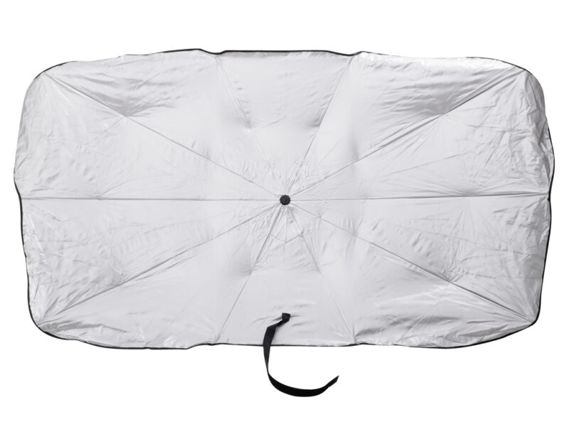 Parasolar Auto tip umbrela pentru parbriz, dimensiune 65 x 110 cm, culoare neagra