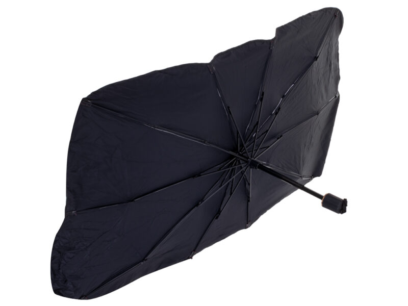 Parasolar Auto tip umbrela pentru parbriz, dimensiune 65 x 110 cm, culoare neagra