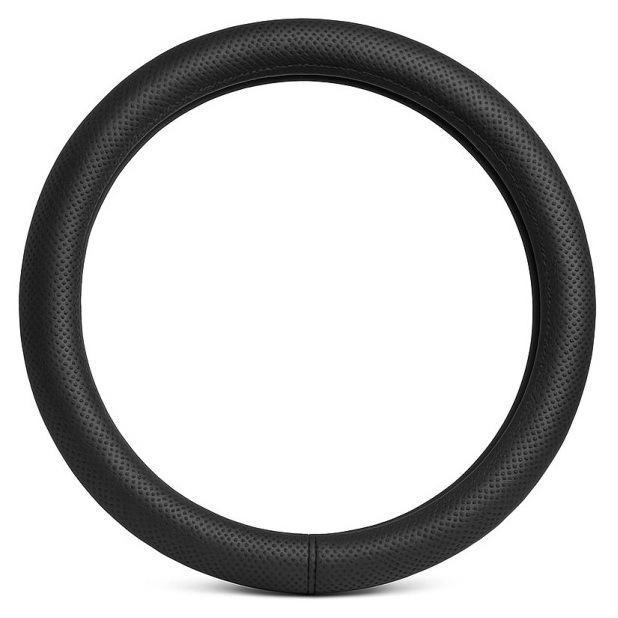 Set Auto Essential avex – 5 piese, Covorase Universale Mocheta + Husa Volan Piele Ecologica Perforata, Negru