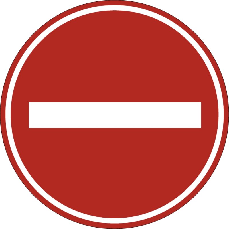 Eticheta, Autocolant Reflectorizant Semn Accesul Interzis, Diamentru 18cm