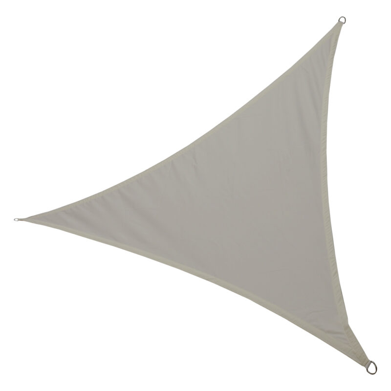 Umbrar de gradina triunghiular, impermeabil, culoare Gri, dimensiune 3 x 3 x 3 m