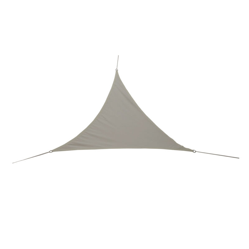 Umbrar de gradina triunghiular, impermeabil, culoare Gri, dimensiune 3 x 3 x 3 m