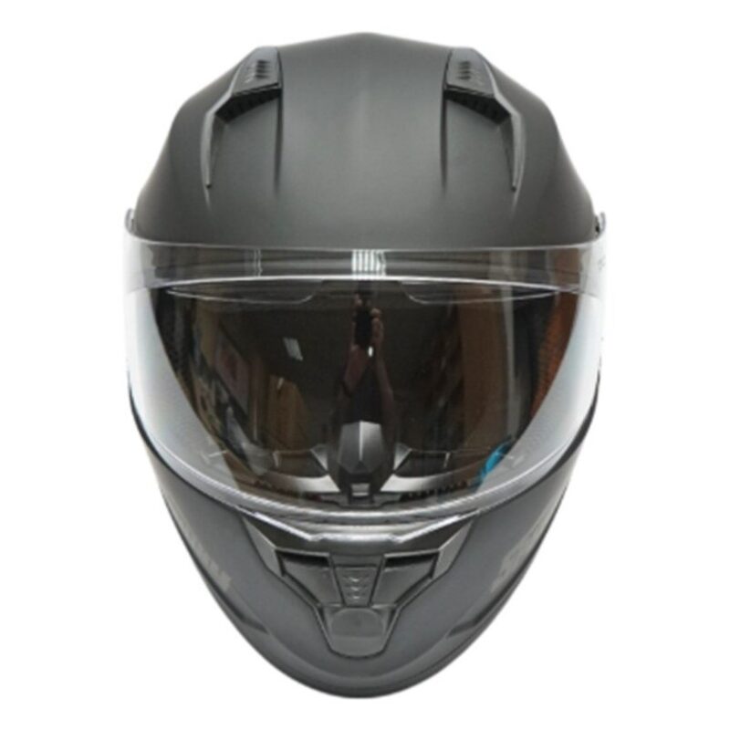 Casca moto integrala negru mat cu viziera transparenta si ochelari de soare, marimea L, model Arcane II