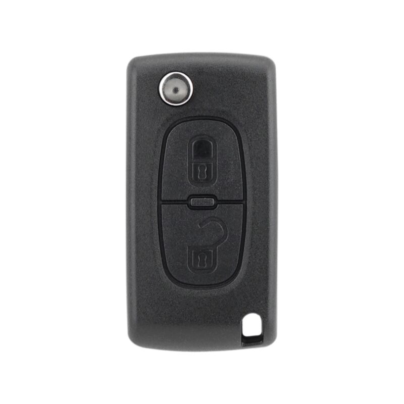 Carcasa Telecomanda Auto cu 2 butoane si lamela inclusa, compatibila Citroen – Peugeot