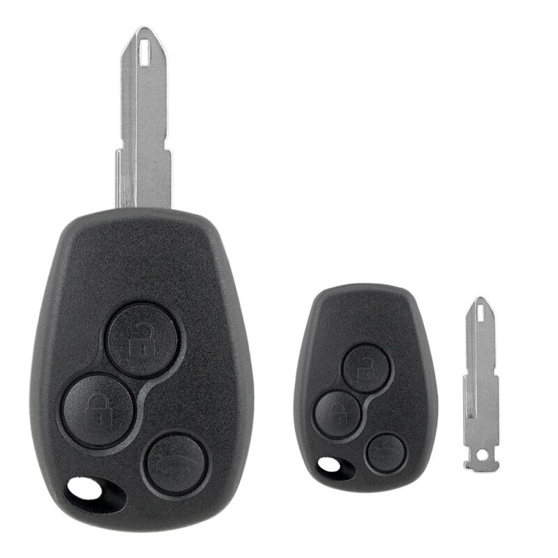 Carcasa Telecomanda Auto cu 3 butoane si lamela inclusa, compatibila Dacia Logan, Sandero, Duster