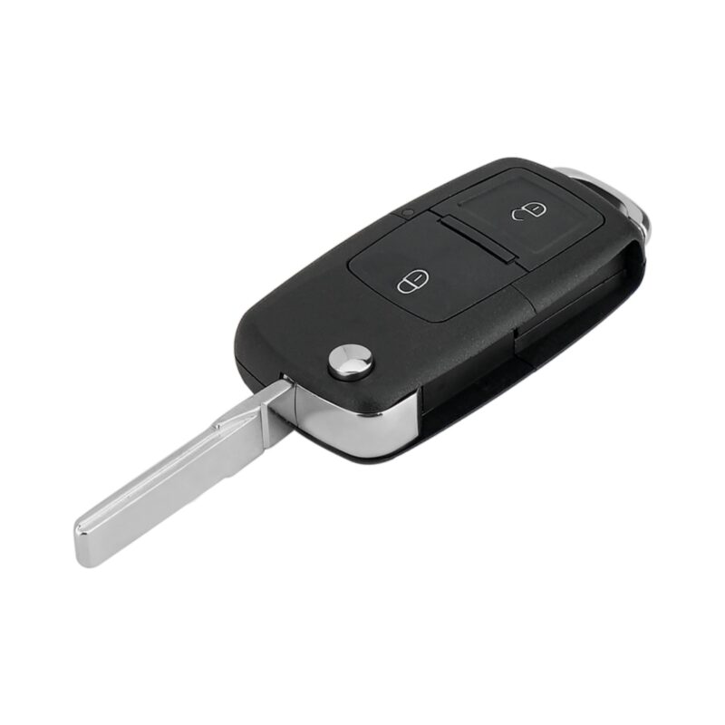 ​Carcasa Telecomanda Auto cu 2 butoane si lamela inclusa, compatibila Volkswagen, Skoda, Seat