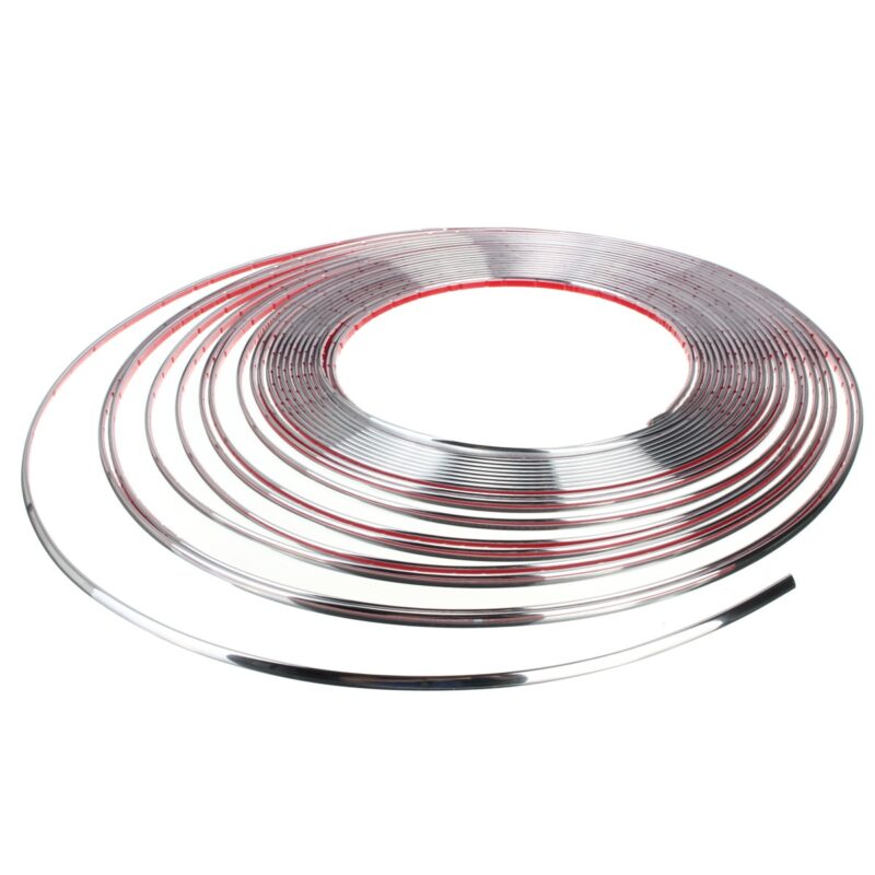 Rola Ornament autoadeziv, 8mm x 15m, culoare Crom silver