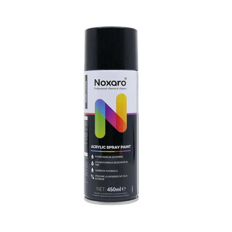 Noxaro vopsea spray negru lucios