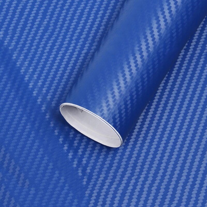 Folie colantare auto Carbon 3D – Albastru (3m x 1,27m)