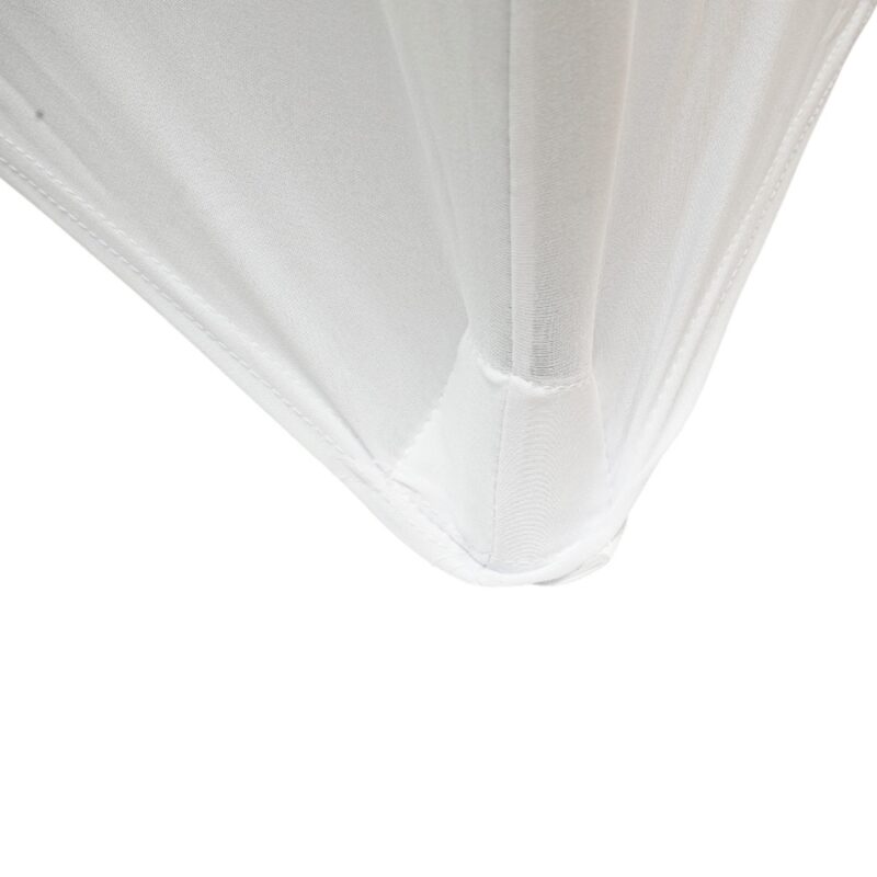 Husa pentru masa dreptunghiulara, culoare alba, elastica, dimensiune 120 x 60 x 74cm