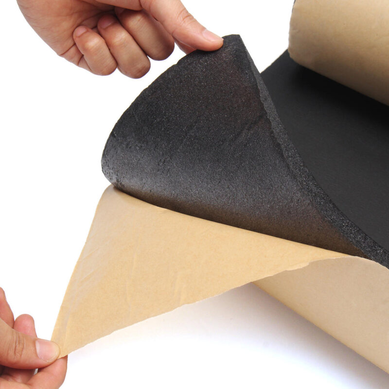 Material insonorizant auto cu exterior textil tip mocheta (50cm x100 cm x 8mm)