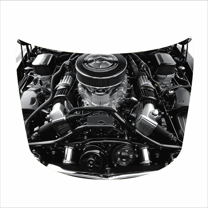 Folie Capota Auto „Hood Art” rezistenta la exterior, marime S (150 x 110cm) – Cod: avx-capota-017S