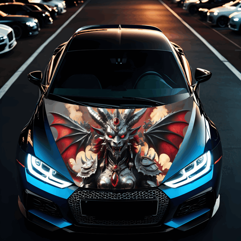 Folie Capota Auto „Hood Art” rezistenta la exterior, marime S (150 x 110cm) – Cod: avx-capota-027S