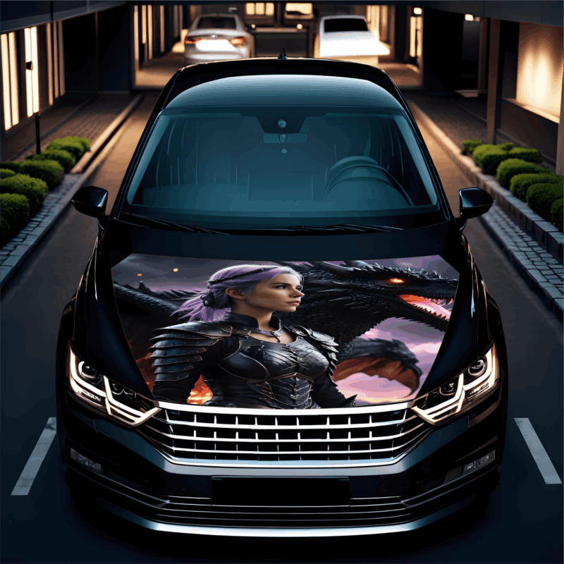 Folie Capota Auto „Hood Art” rezistenta la exterior, marime L (180 x 130cm) – Cod: avx-capota-002L