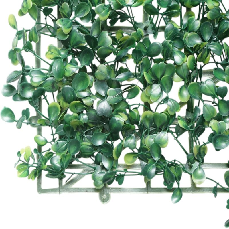 Panou Decorativ Gard viu artificial cu frunze mici, culoare verde, dimensiune 40 x 60cm