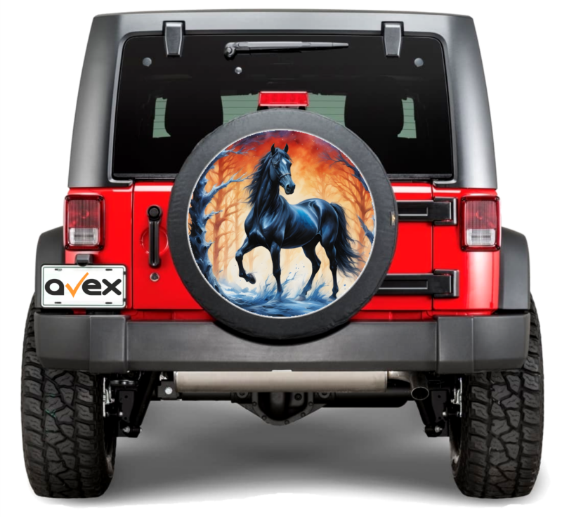 Sticker Auto „Roata de Rezerva” rezistenta la intemperii si raze UV, diametru 55 cm, Cod: avx-rr13