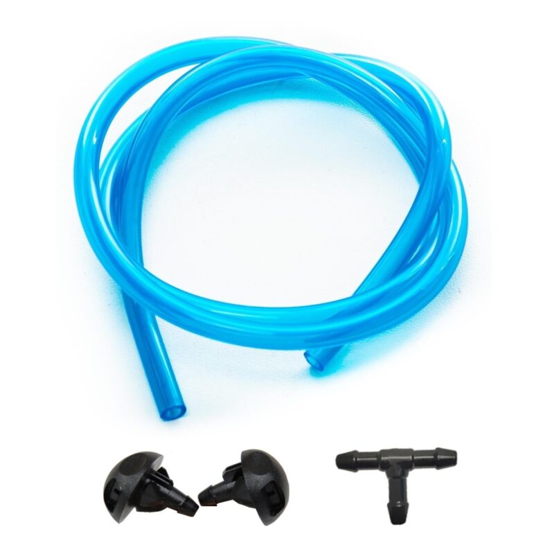 Kit Universal cu 2 diuze spalare parbriz tip „perdea” + teu + furtun, lungime 175 cm