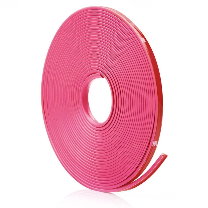 Inele de protectie si decor jante, adezive, din plastic flexibil – PINK